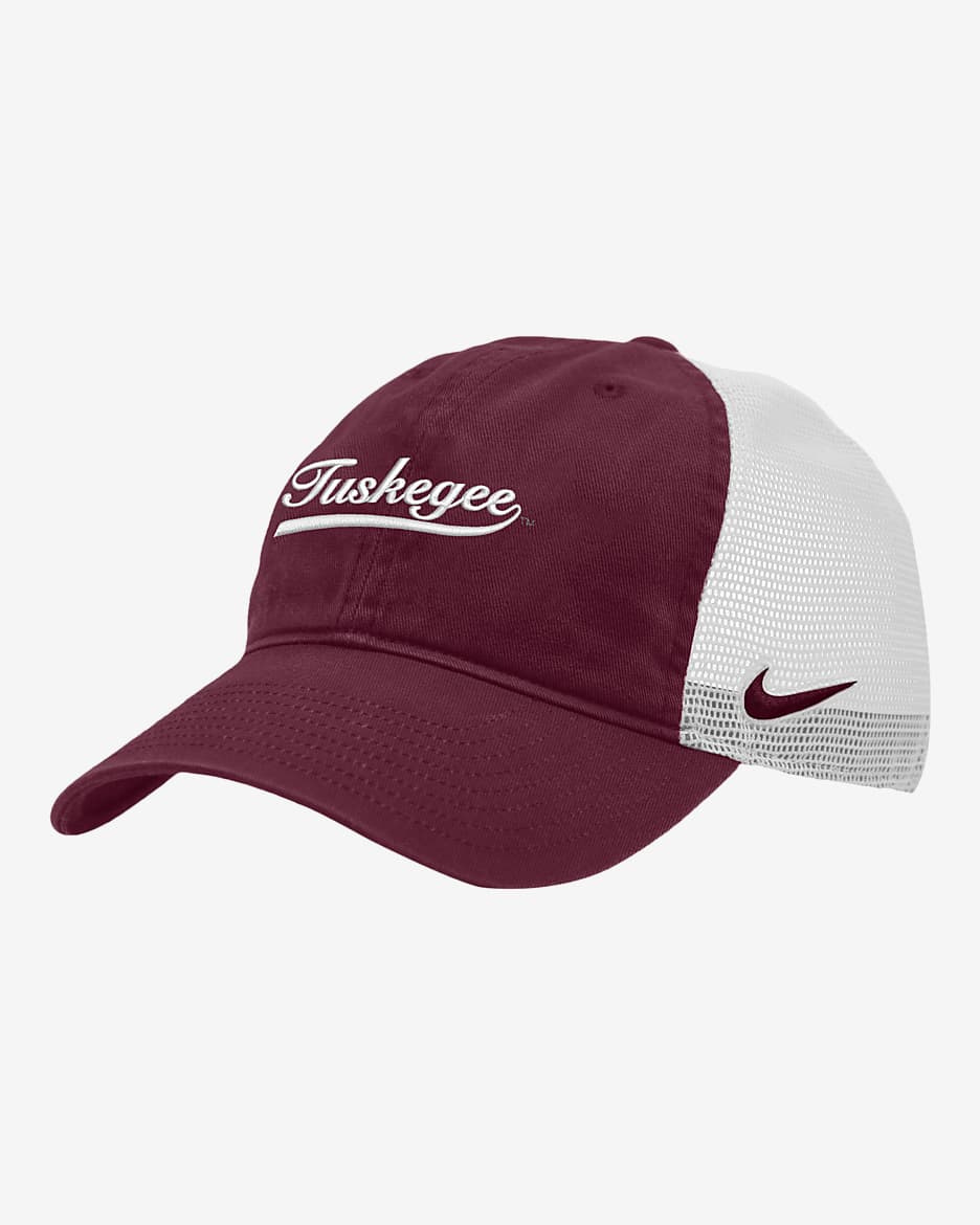 Tuskegee Heritage86 Nike College Trucker Hat - Dark Maroon