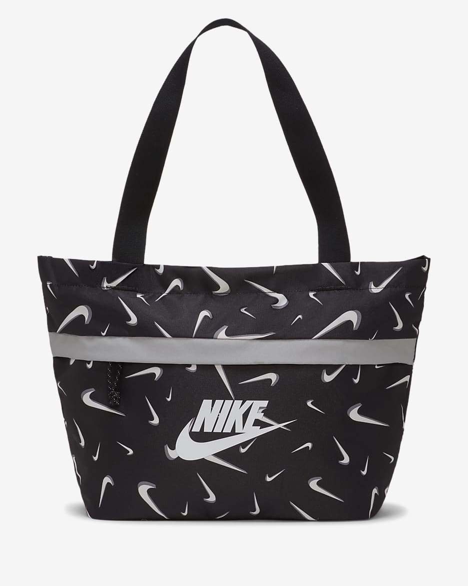 Bolsa de mano estampada para niños Nike Tanjun - Negro/Negro/Blanco