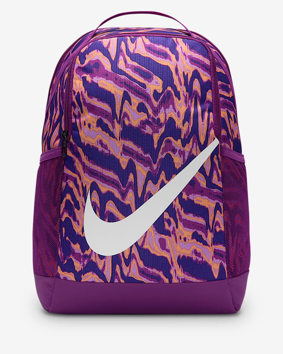 Nike Brasilia Kids' Backpack (18L) - Bold Berry/Rush Fuchsia/White