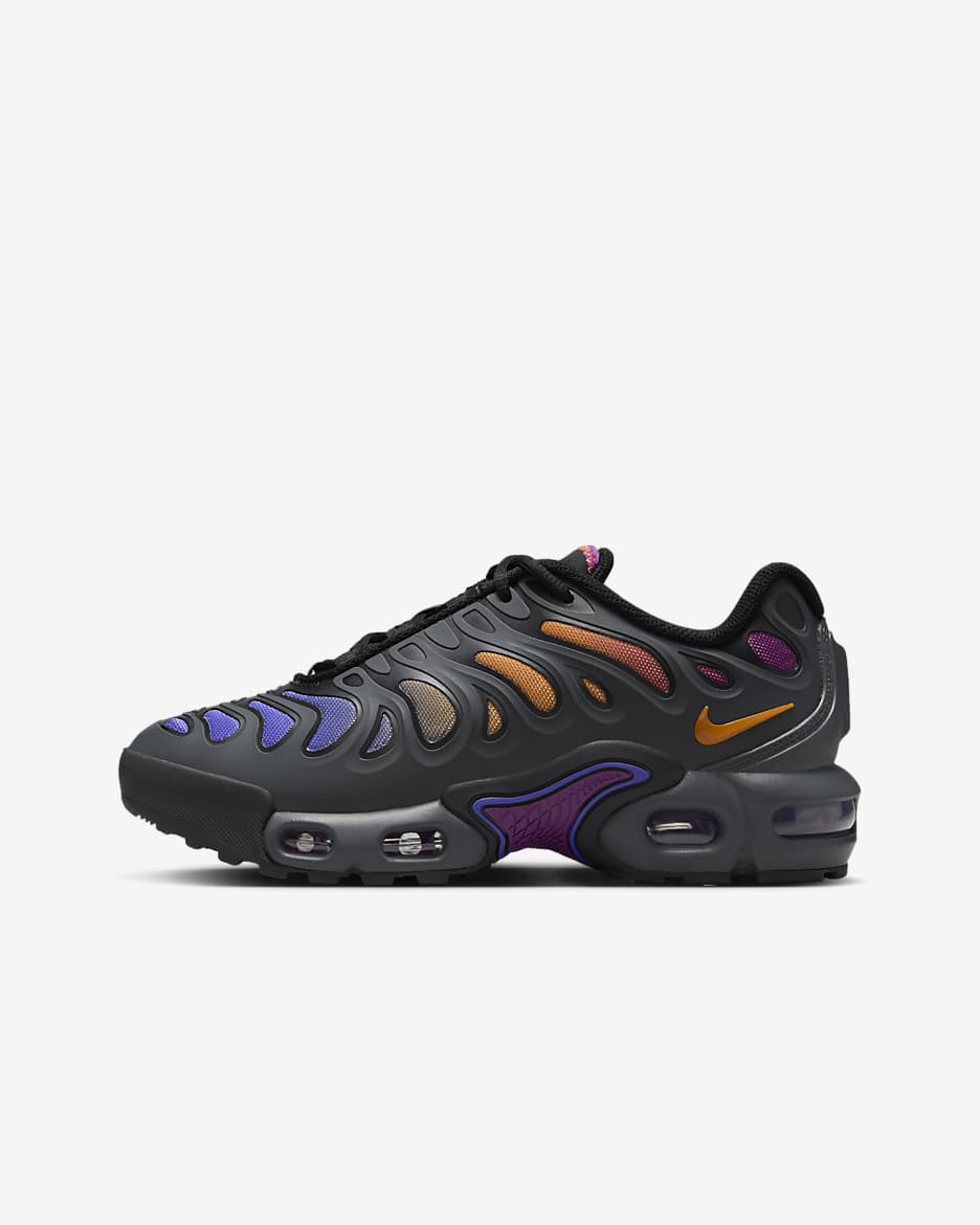 Nike Air Max Plus Drift Schuh (ältere Kinder) - Anthracite/Schwarz/Viotech/Monarch