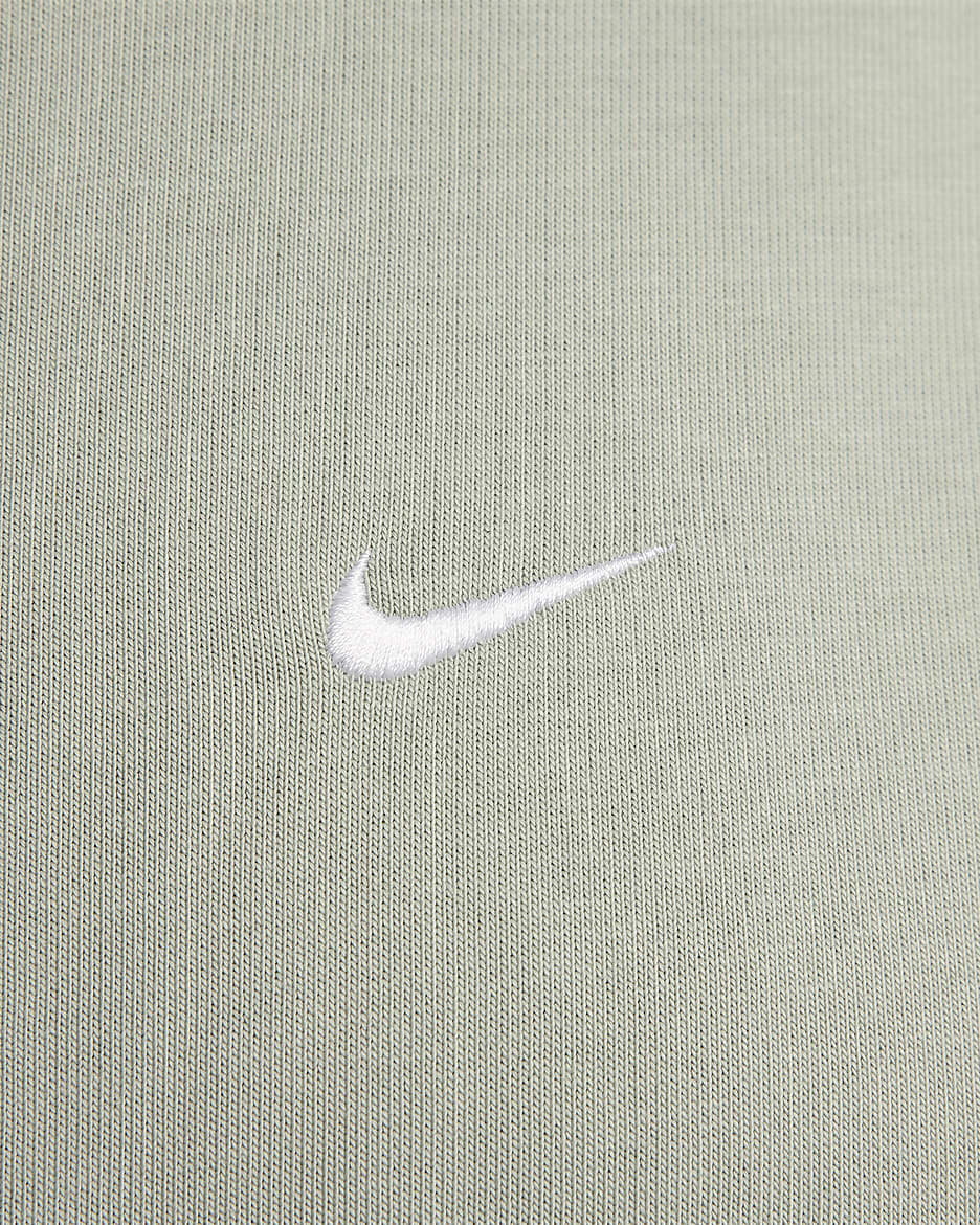 Felpa pullover in fleece con cappuccio Nike Solo Swoosh – Uomo - Jade Horizon/Bianco