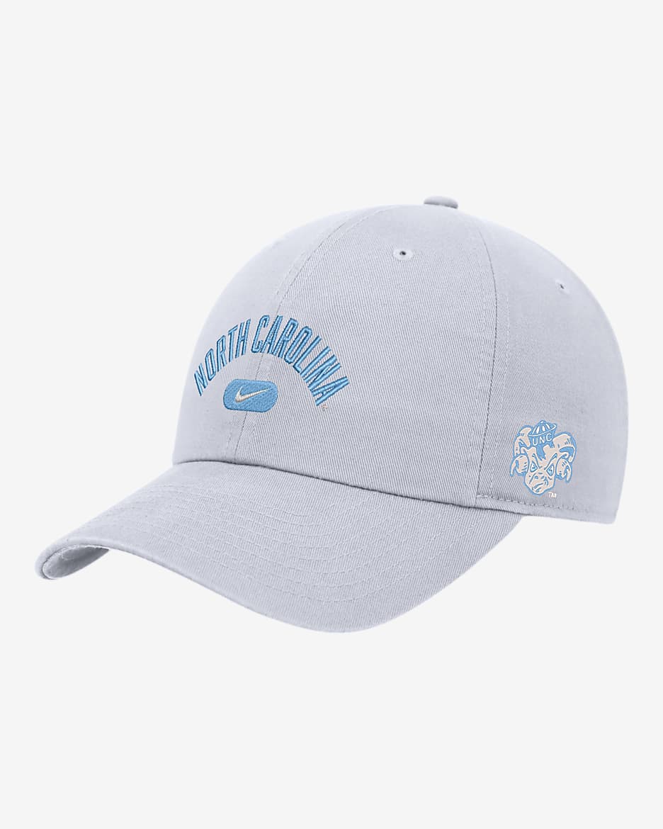 UNC Nike College Campus Cap - White