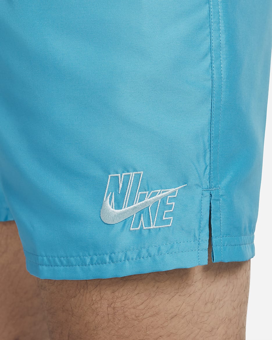 Traje de baño tipo short de voleibol de 18 cm para hombre Nike Essential - Azul relámpago