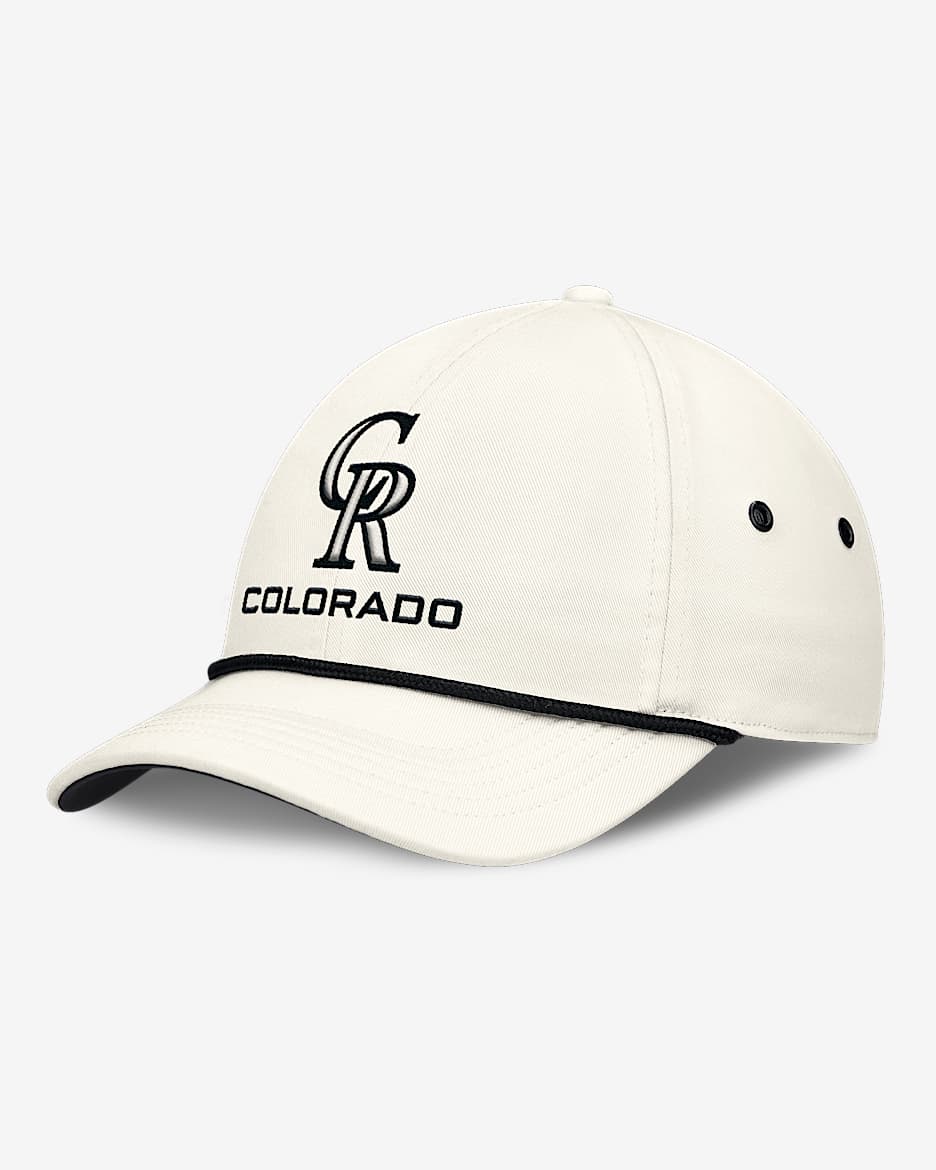 Colorado Rockies Club Men's Nike MLB Adjustable Hat - Sail