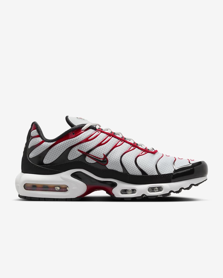 Chaussure Nike Air Max Plus pour homme - Pure Platinum/Noir/Blanc/University Red