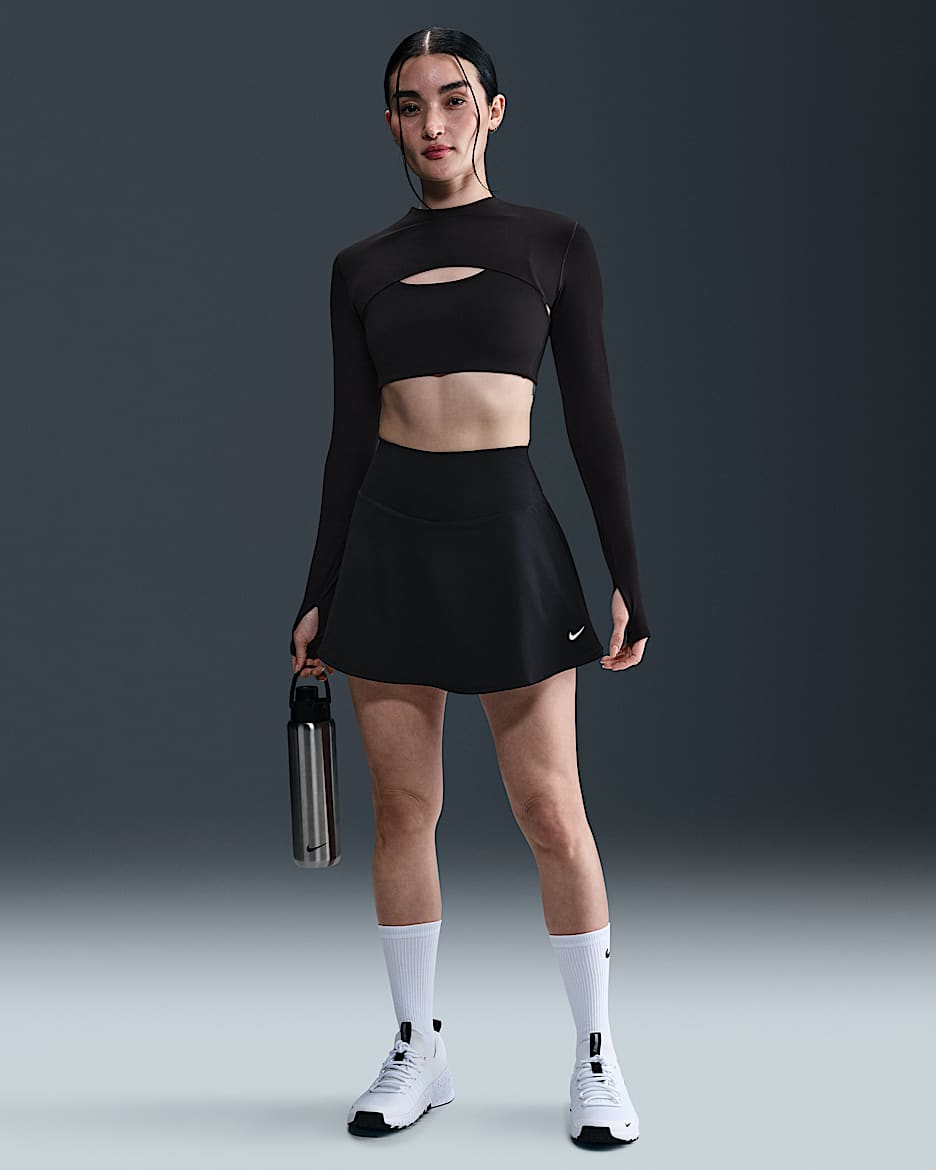 Nike One Women's Dri-FIT Skirt - Black/White