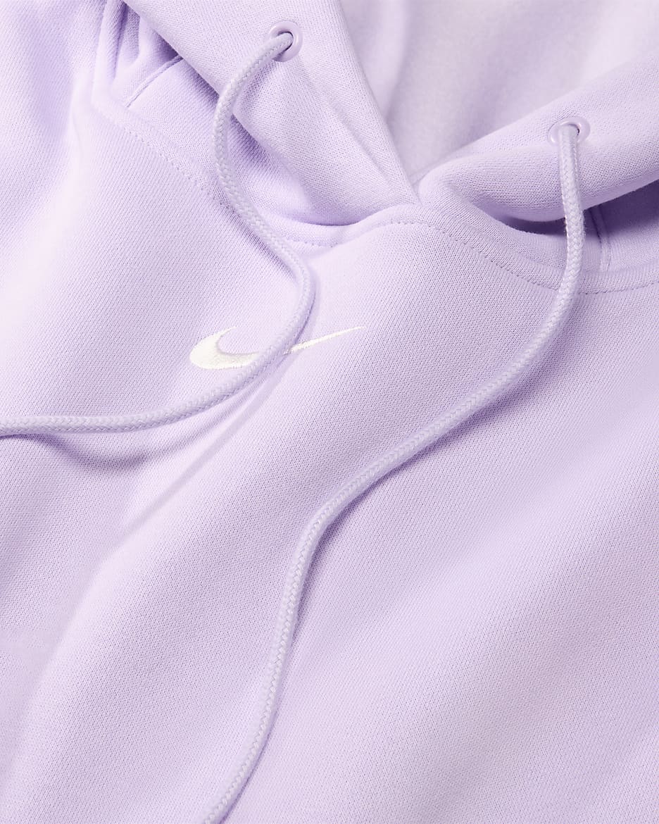 Sweat à capuche oversize Nike Sportswear Phoenix Fleece pour femme - Violet Mist/Sail