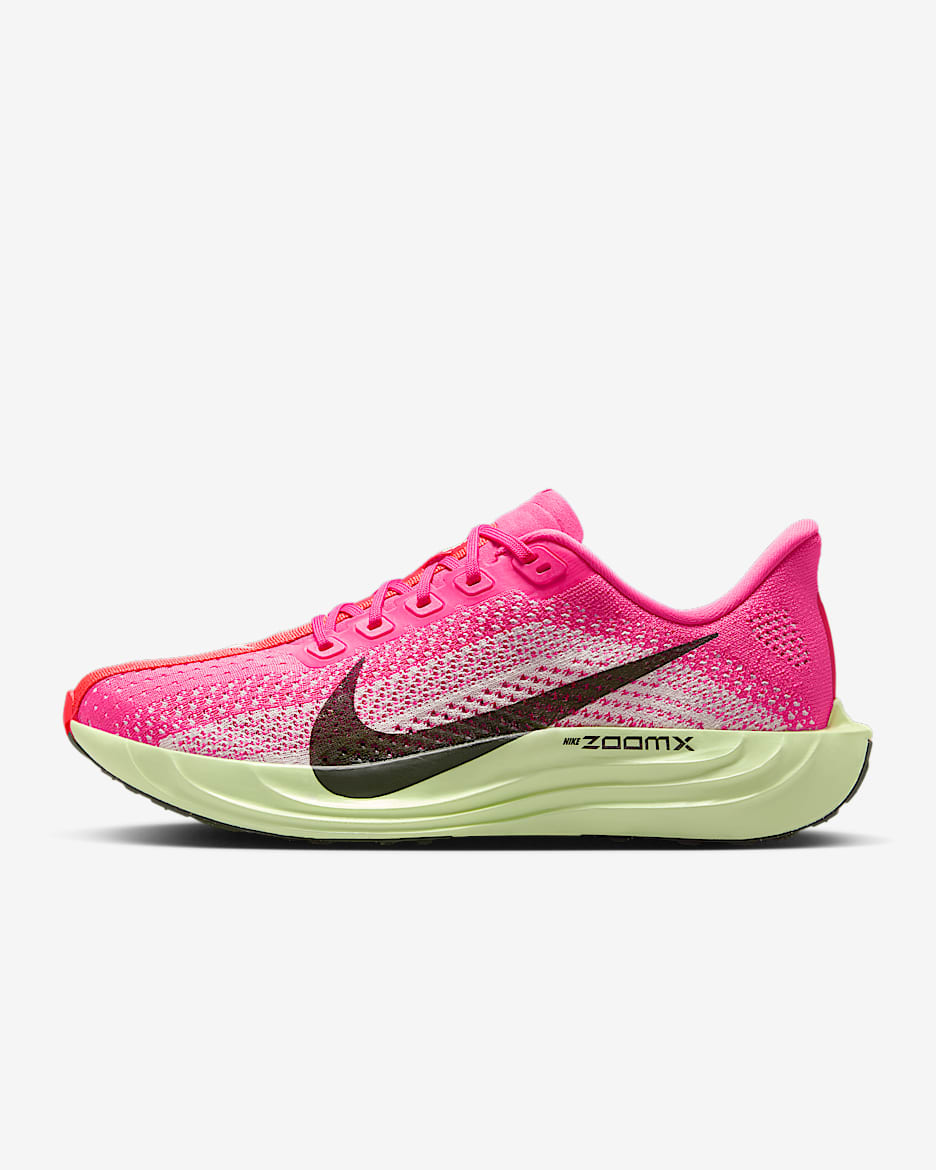 Nike Pegasus Plus Women's Road Running Shoes - Hyper Pink/Bright Crimson/Barely Volt/Sequoia