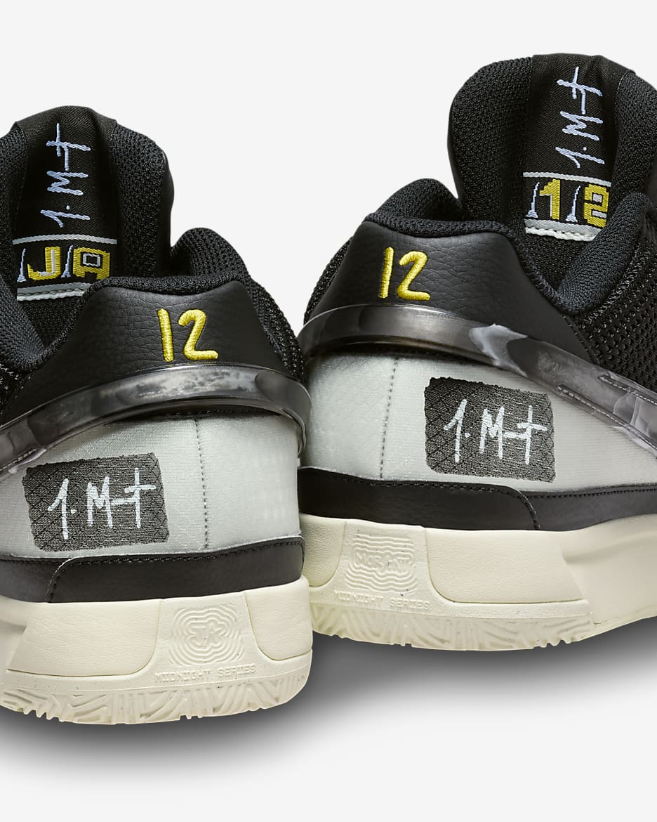 Ja 1 "Fly" Basketball Shoes - Black/Coconut Milk/Vivid Sulfur/Light Silver