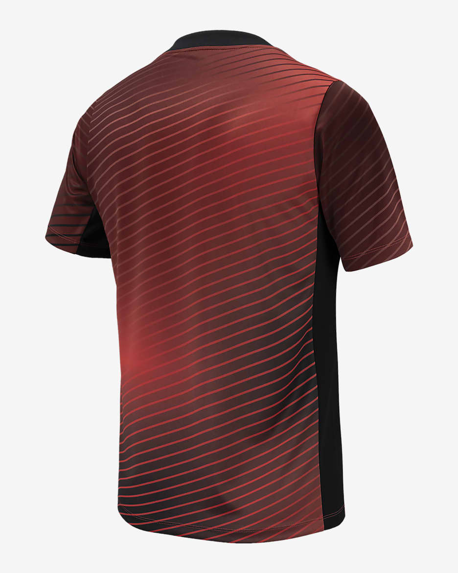 Canada Men's Nike Soccer Short-Sleeve Pre-Match Top - Black/Red