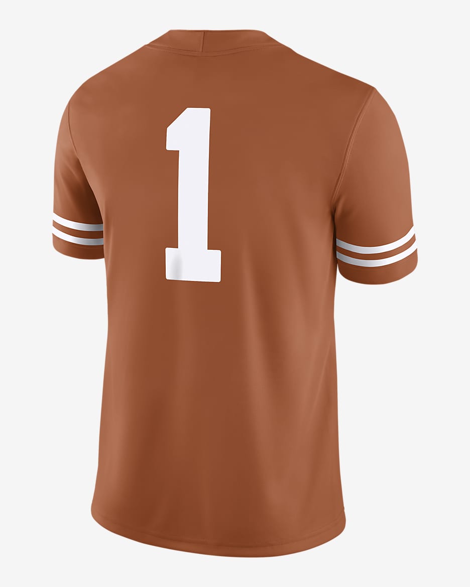 Texas Longhorns Men's Nike Dri-FIT College Game Jersey - Desert Orange