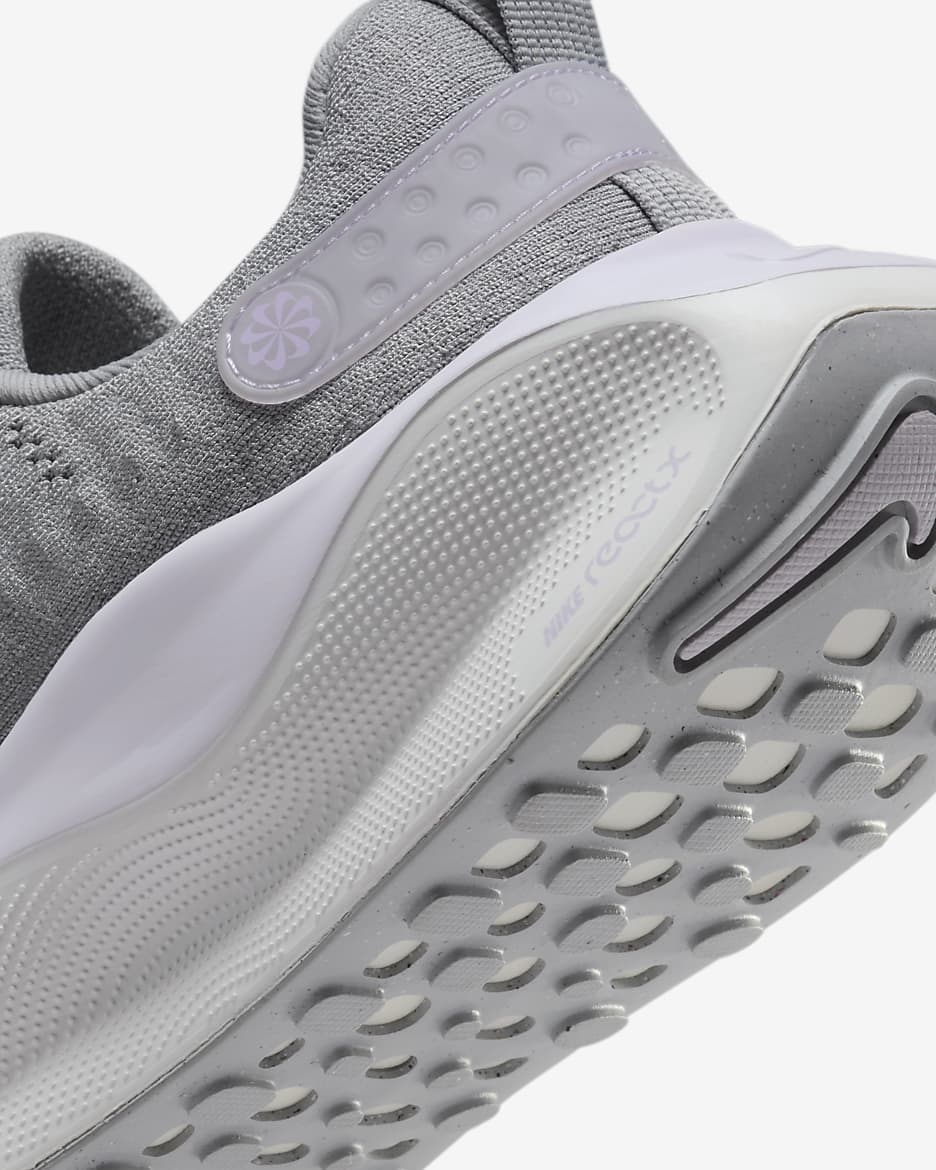 Nike InfinityRN 4 Straßenlaufschuh für Damen - Light Smoke Grey/Barely Grape/Violet Mist/Summit White