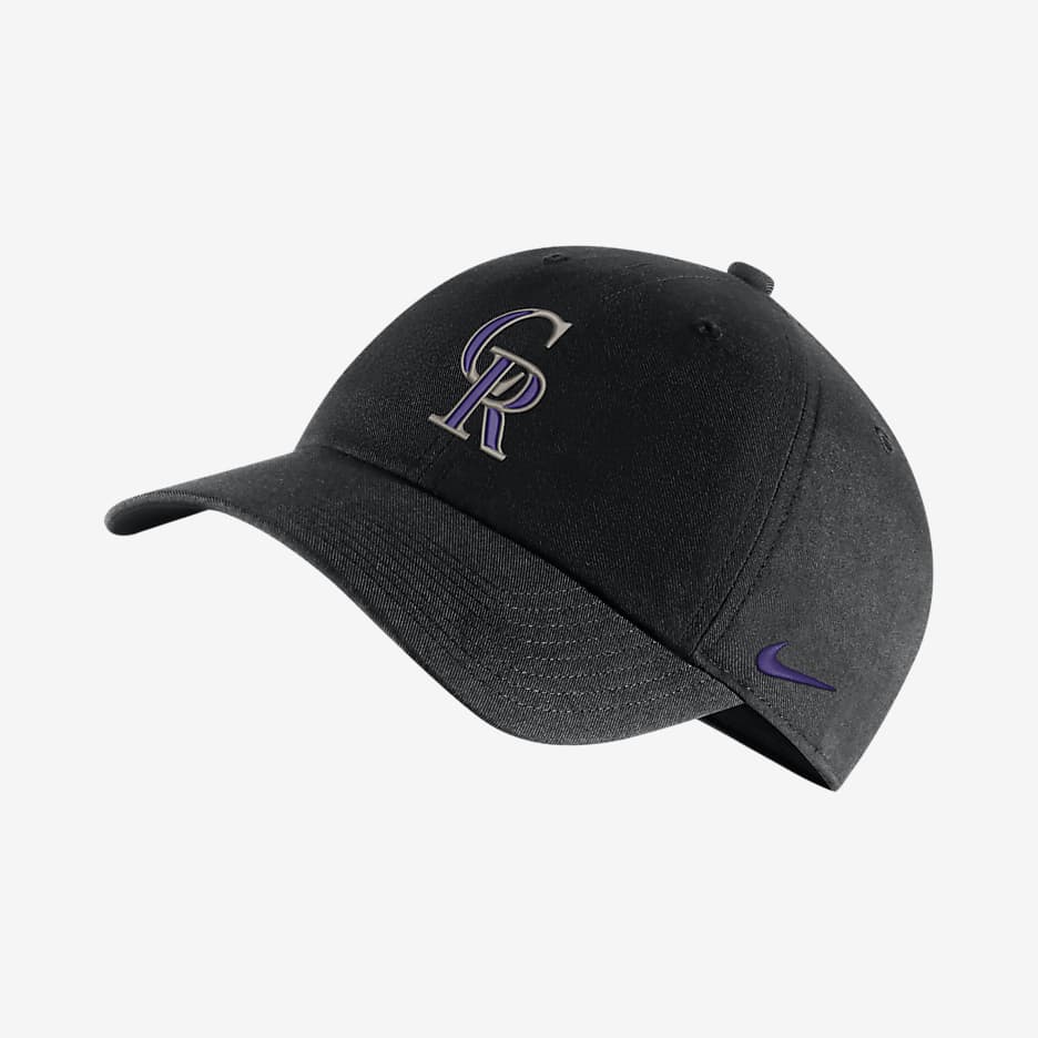 Nike Heritage86 (MLB Rockies) Adjustable Cap - Black/Black