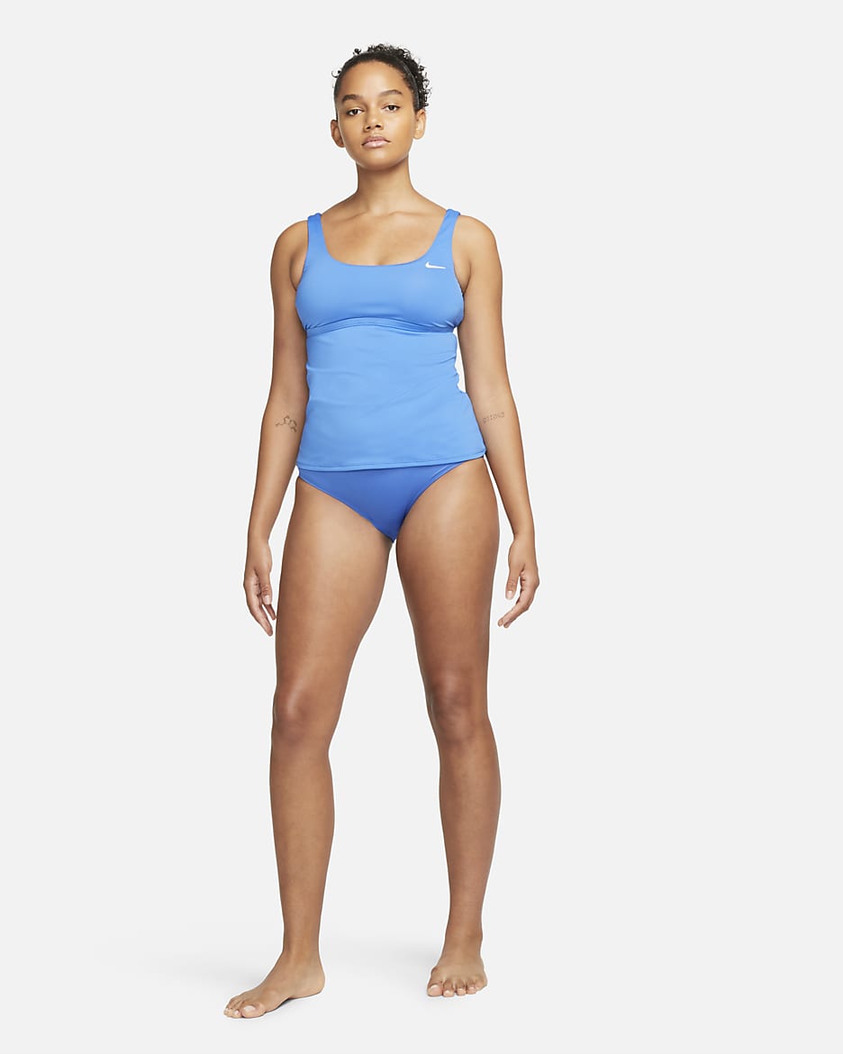 Nike Essential Women's High-Waisted Swim Bottoms - Pacific Blue