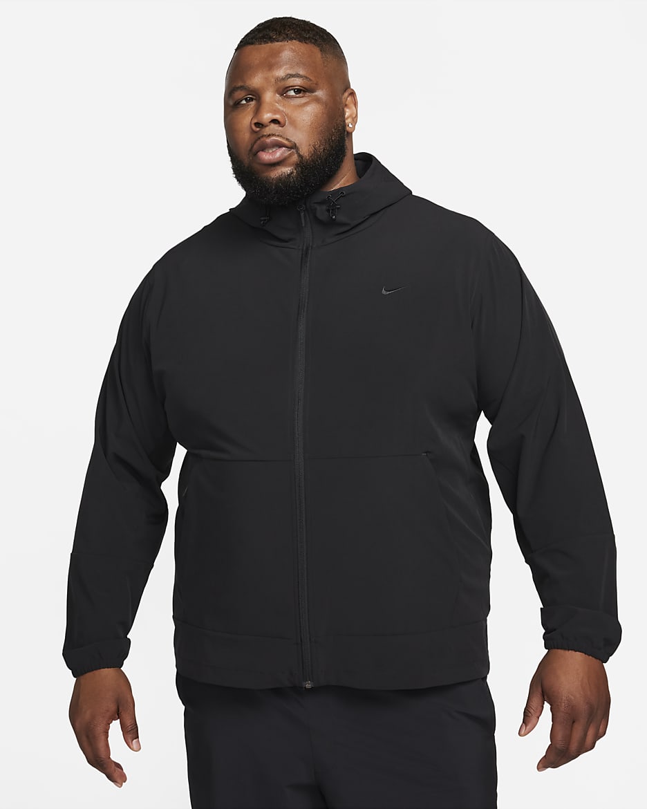 Nike Unlimited vielseitige, wasserabweisende Jacke mit Kapuze für Herren - Schwarz/Schwarz/Schwarz