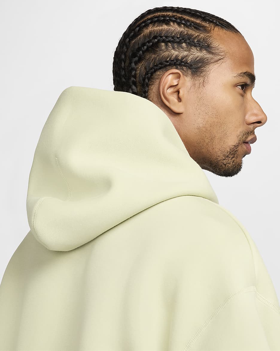 Nike Tech Reimagined Men's Fleece Hoodie - Olive Aura/Olive Aura