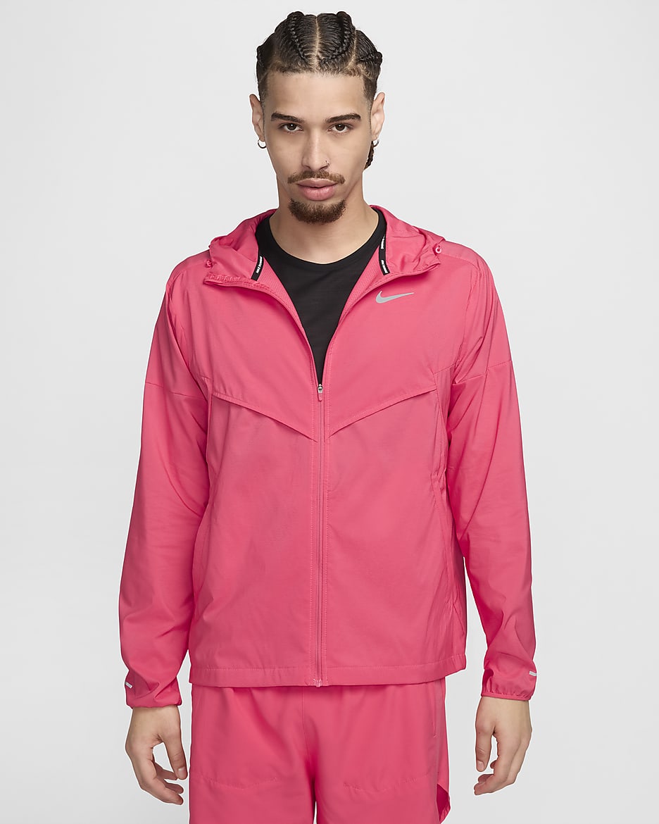 Chamarra de correr Repel para hombre Nike Windrunner - Rosa margarita/Rosa margarita