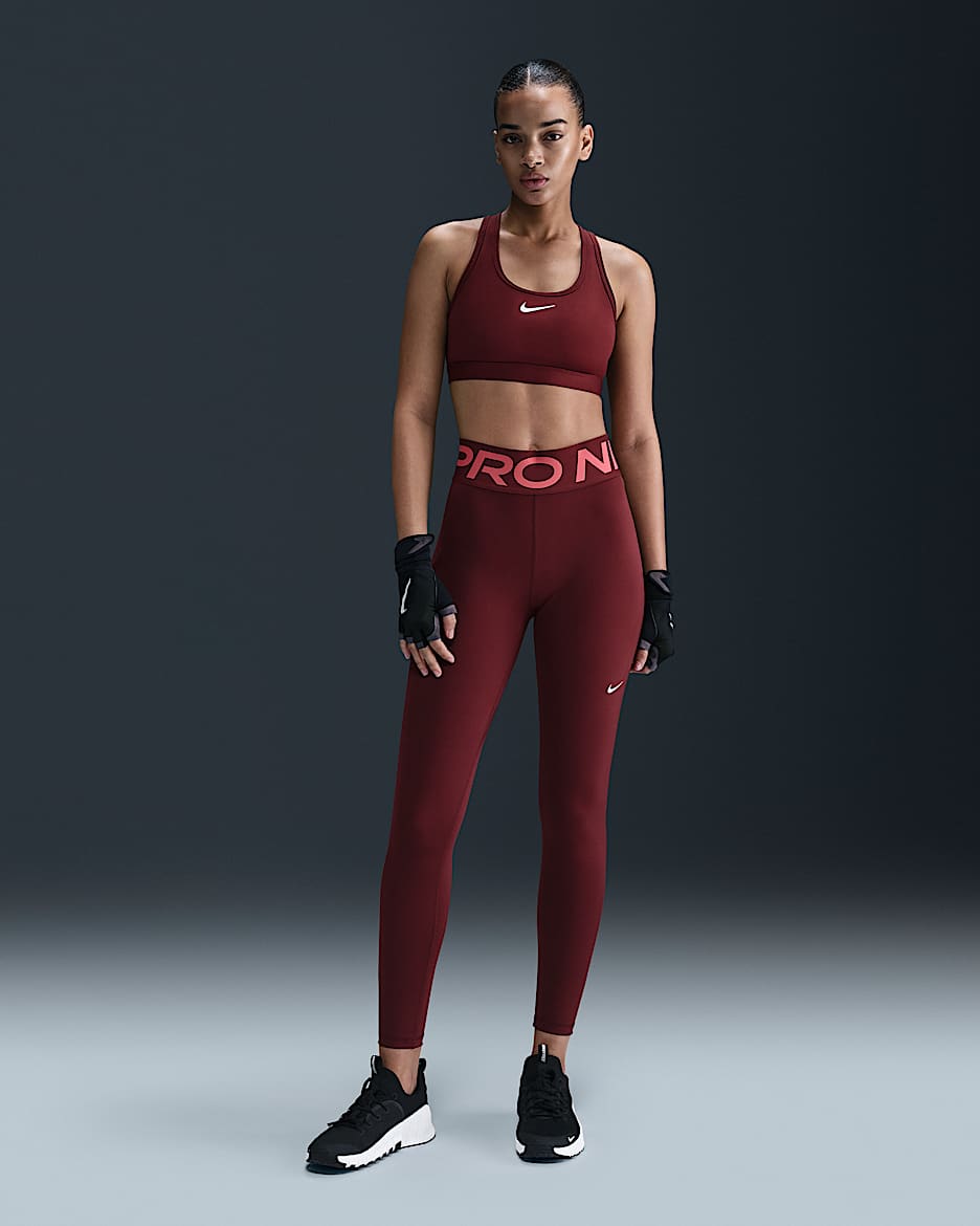 Nike Pro Sculpt Women's High-Waisted Full-Length Leggings - Dark Team Red/White