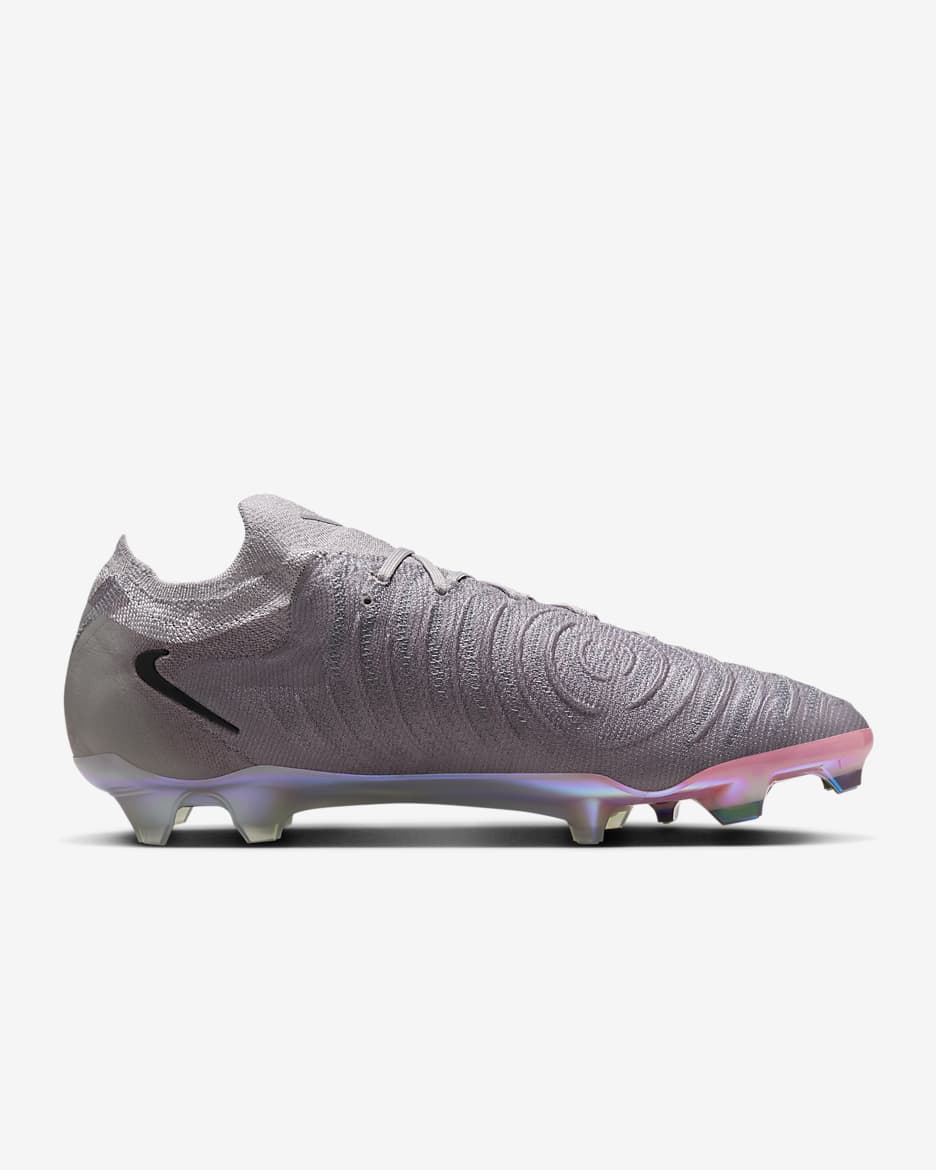 รองเท้าสตั๊ดฟุตบอลไม่หุ้มข้อ FG Nike Phantom GX 2 Elite - Atmosphere Grey/ดำ