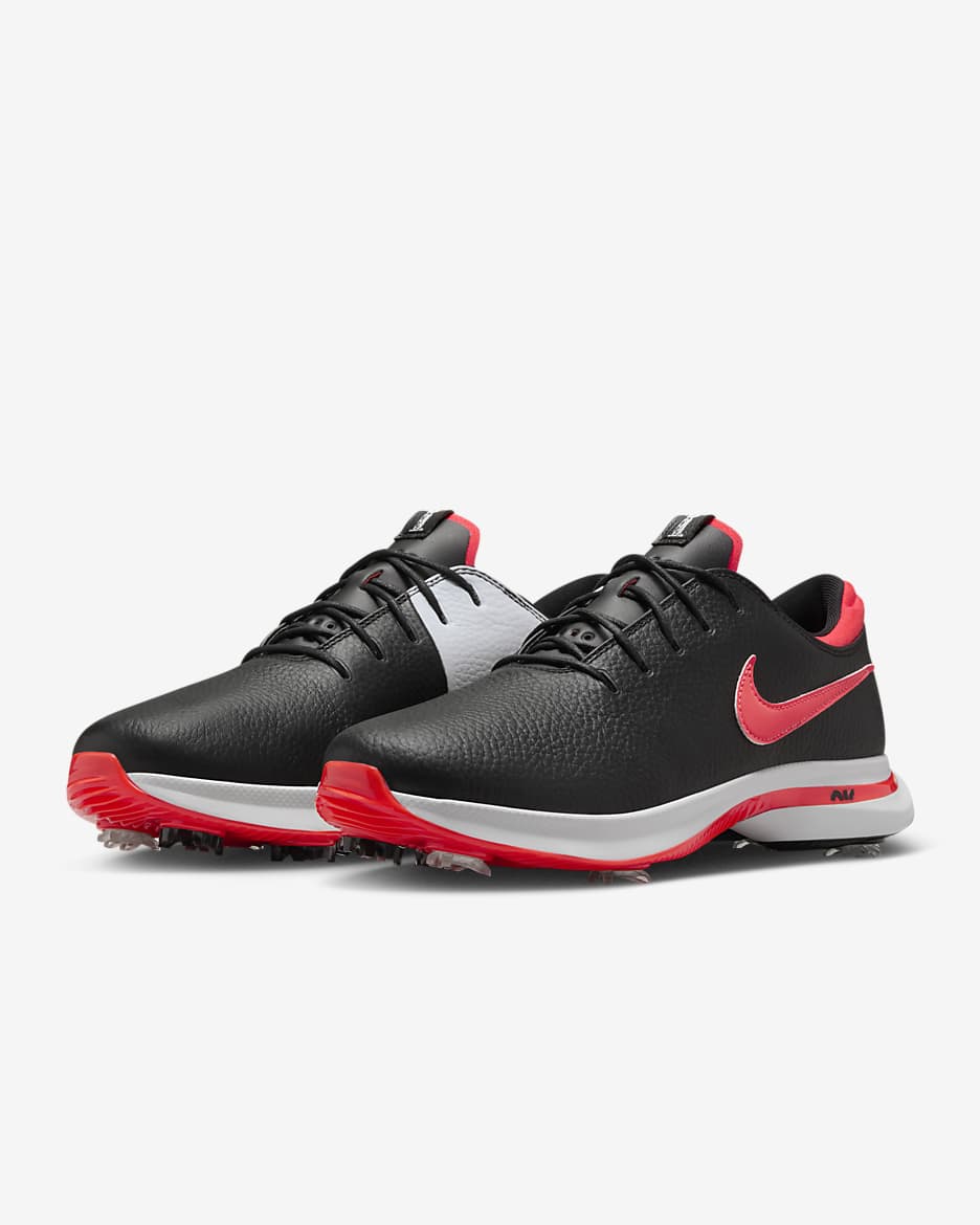 Nike Air Zoom Victory Tour 3 Men's Golf Shoes - Black/Pure Platinum/Bright Crimson