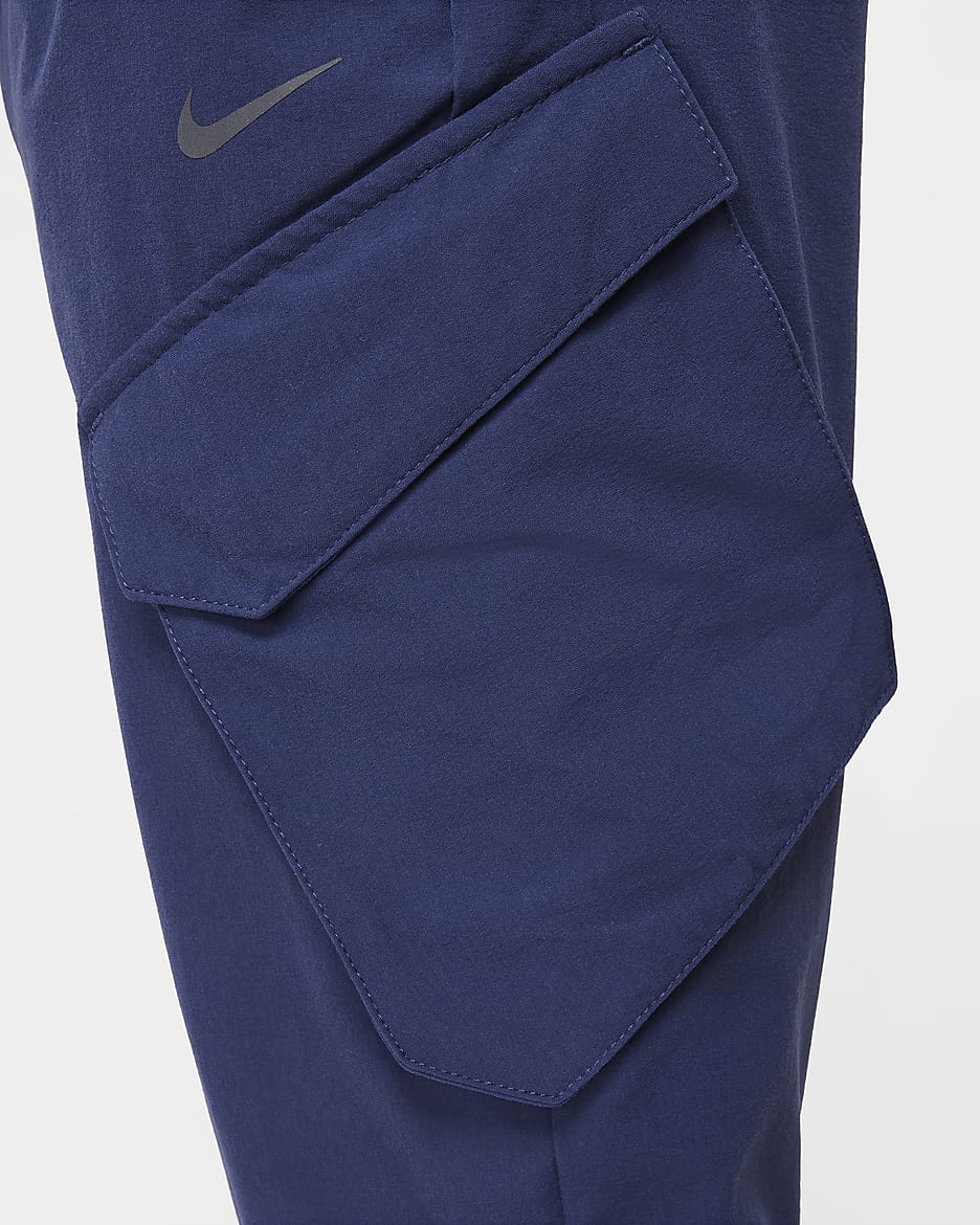 Pants cargo para niños talla grande Nike Sportswear City Utility - Azul marino medianoche/Negro