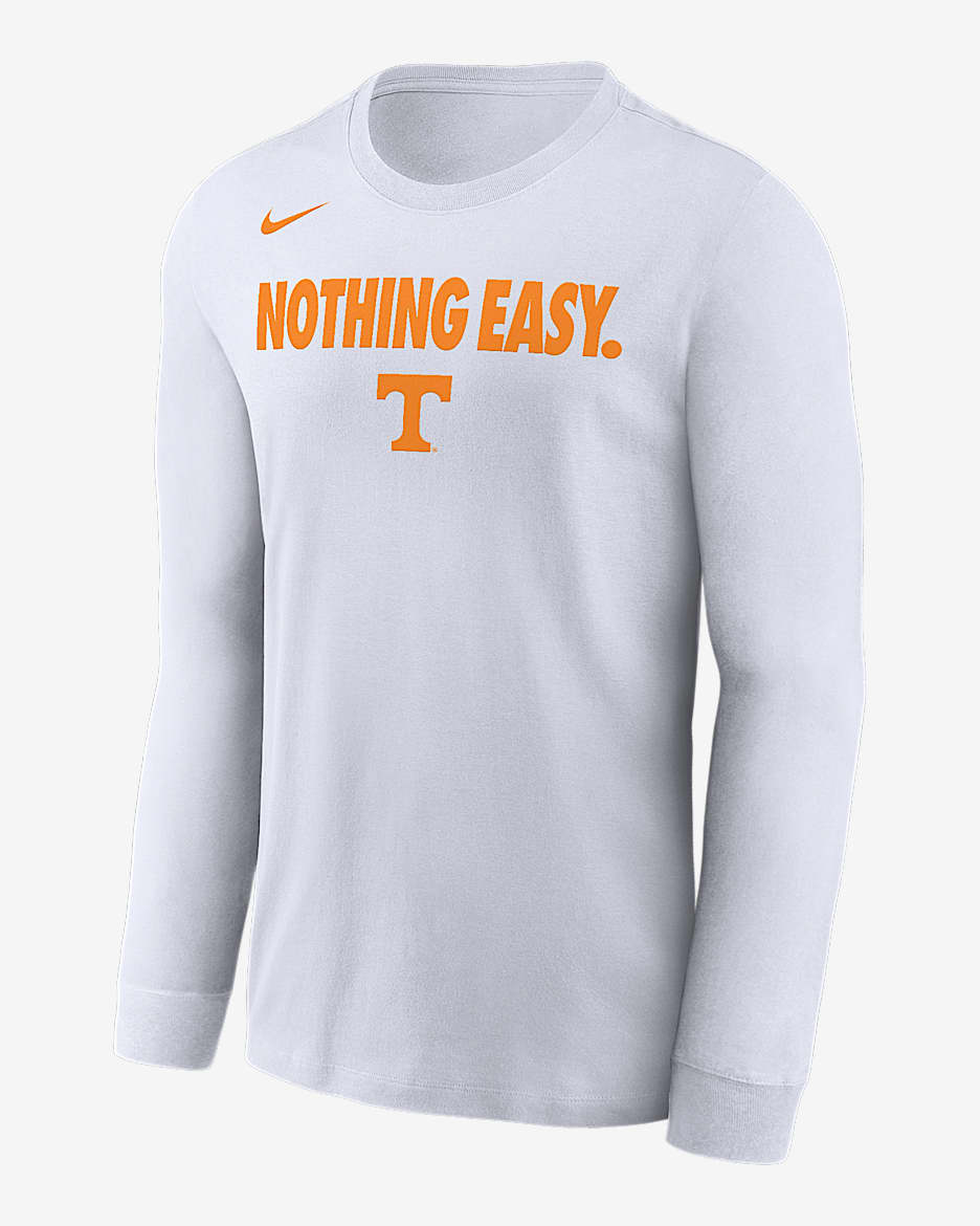 Tennessee Men's Nike College Long-Sleeve T-Shirt - White