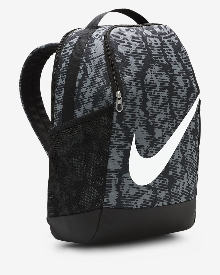 Nike Brasilia Rugzak voor kids (18 liter) - Zwart/Zwart/Wit