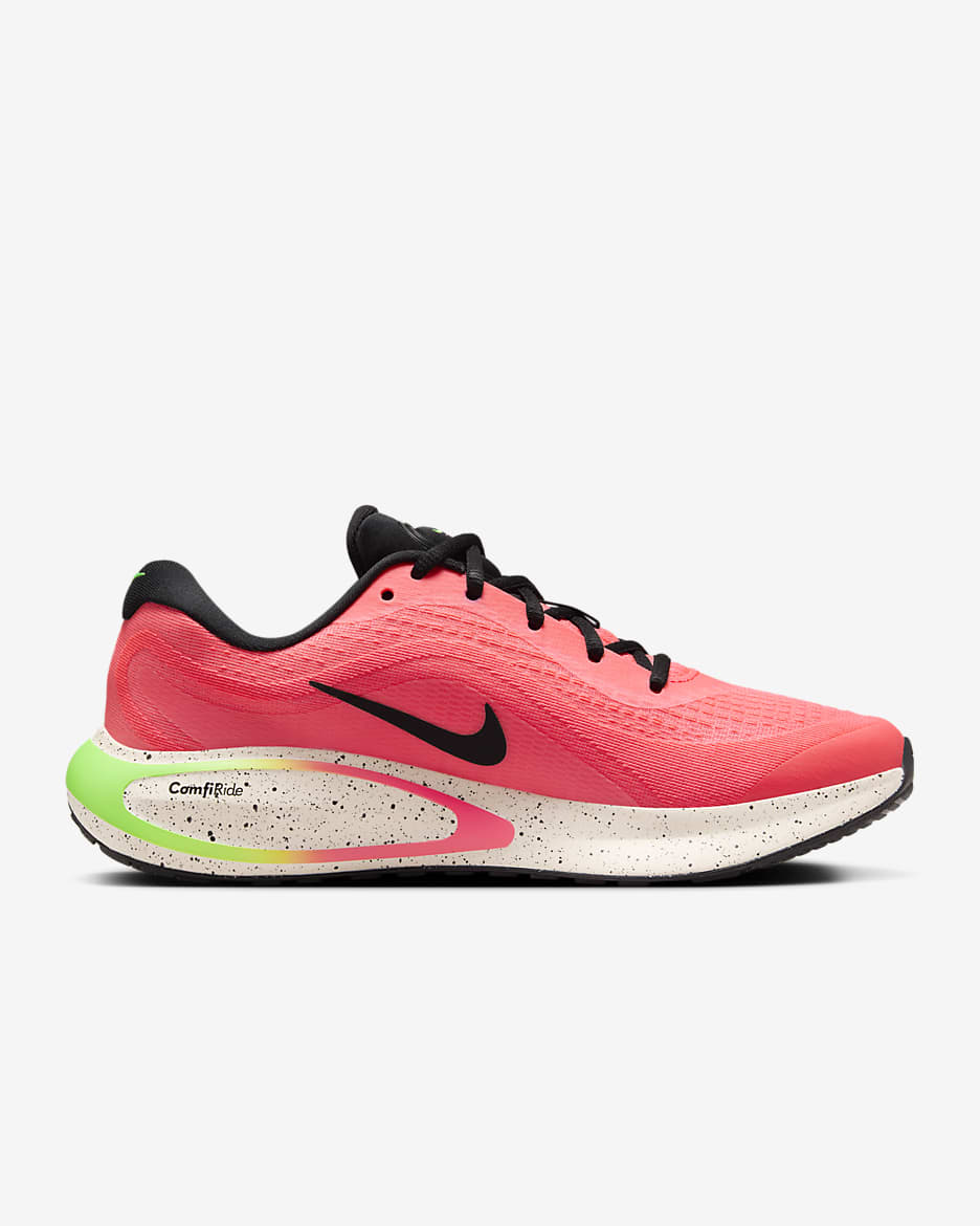 Tenis de correr en pavimento para mujer Nike Journey Run - Ponche cálido/Verde strike/Guayaba hielo/Negro