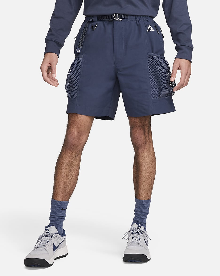 Shorts cargo con estampado para hombre Nike ACG "Snowgrass" - Trueno azul/Blanco cumbre