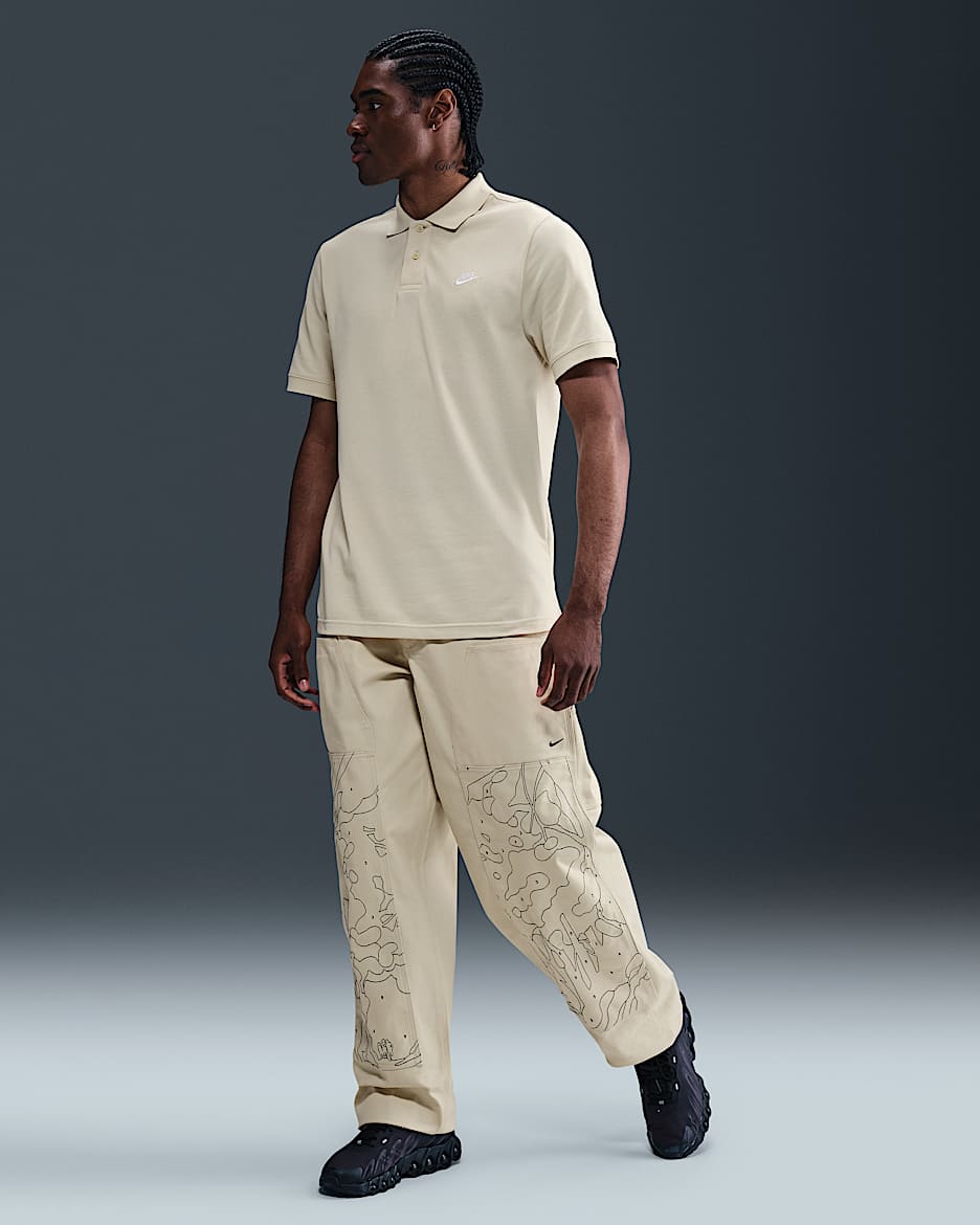 Pants de pintor para hombre Nike Life - Caqui claro/Negro