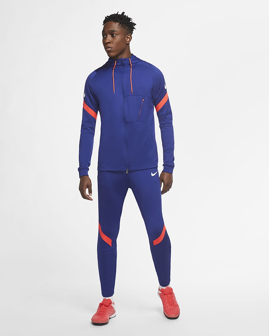 Nike Dri-FIT Strike Men's Knit Football Tracksuit - Deep Royal Blue/Deep Royal Blue/Bright Crimson/White