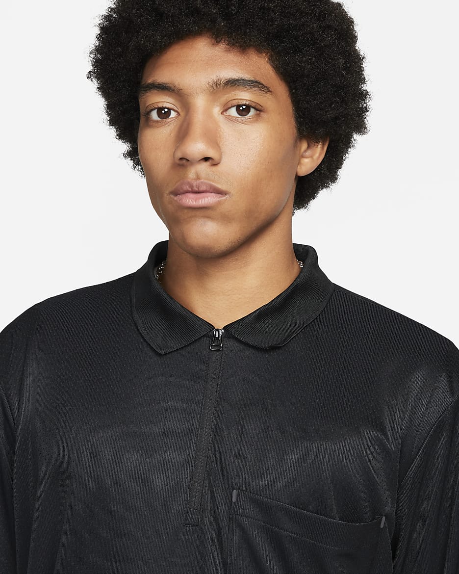 Nike Sportswear Tech Pack Men's Dri-FIT 1/2-Zip Long-Sleeve Top - Black/Black/Black