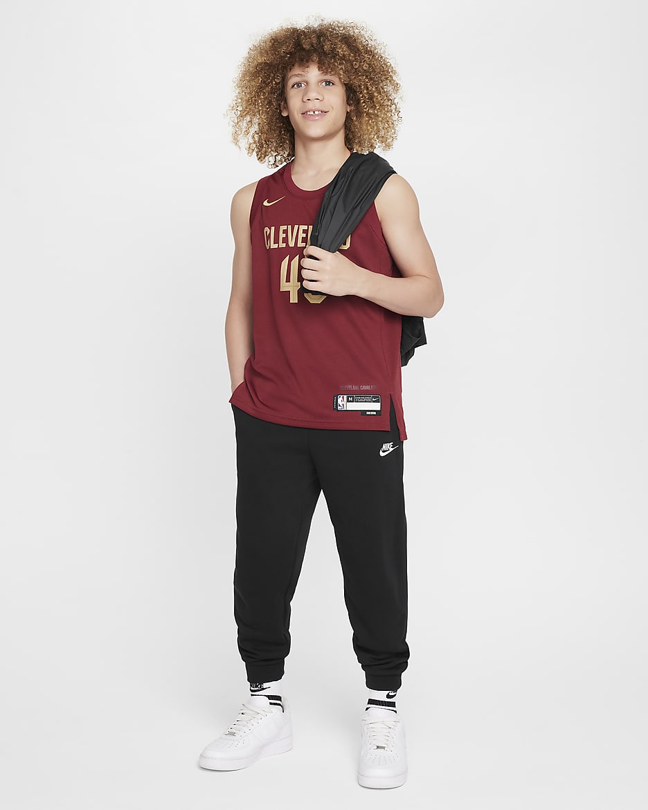 Dres Nike Dri-FIT NBA Swingman Cleveland Cavaliers 2023/24 Icon Edition pro větší děti (chlapce) - Team Red