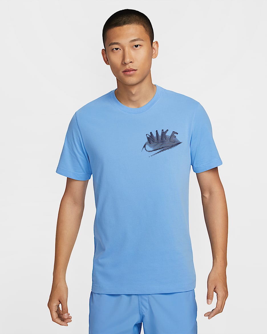 Nike Men's Dri-FIT Fitness T-Shirt - University Blue