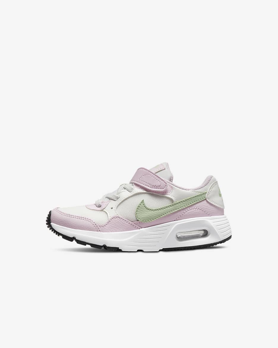 Nike Air Max SC Little Kids' Shoes - Summit White/Pink Foam/Black/Honeydew
