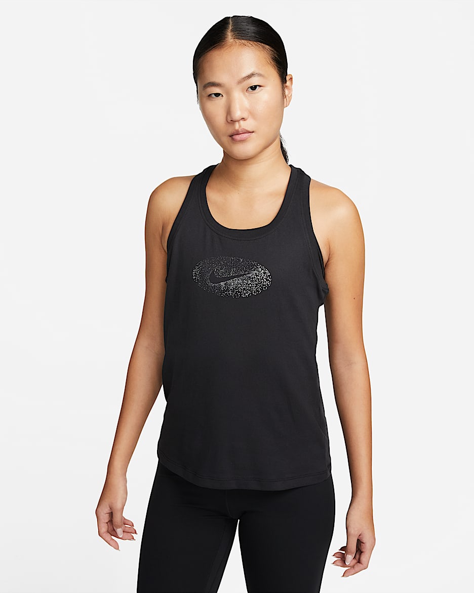 Nike Dri-FIT One Women's Printed Tank - Black