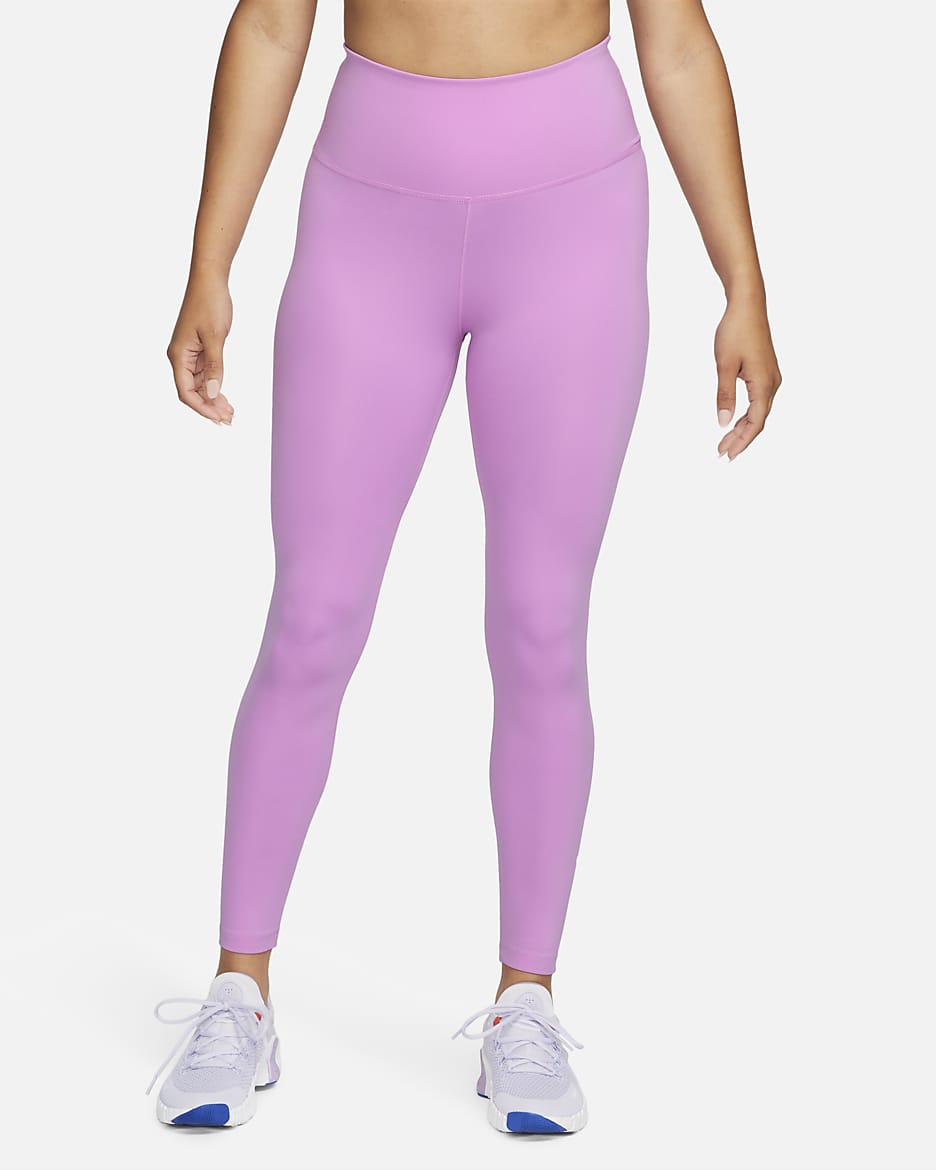 Leggings de tiro alto para mujer Nike One - Fucsia enérgico/Blanco