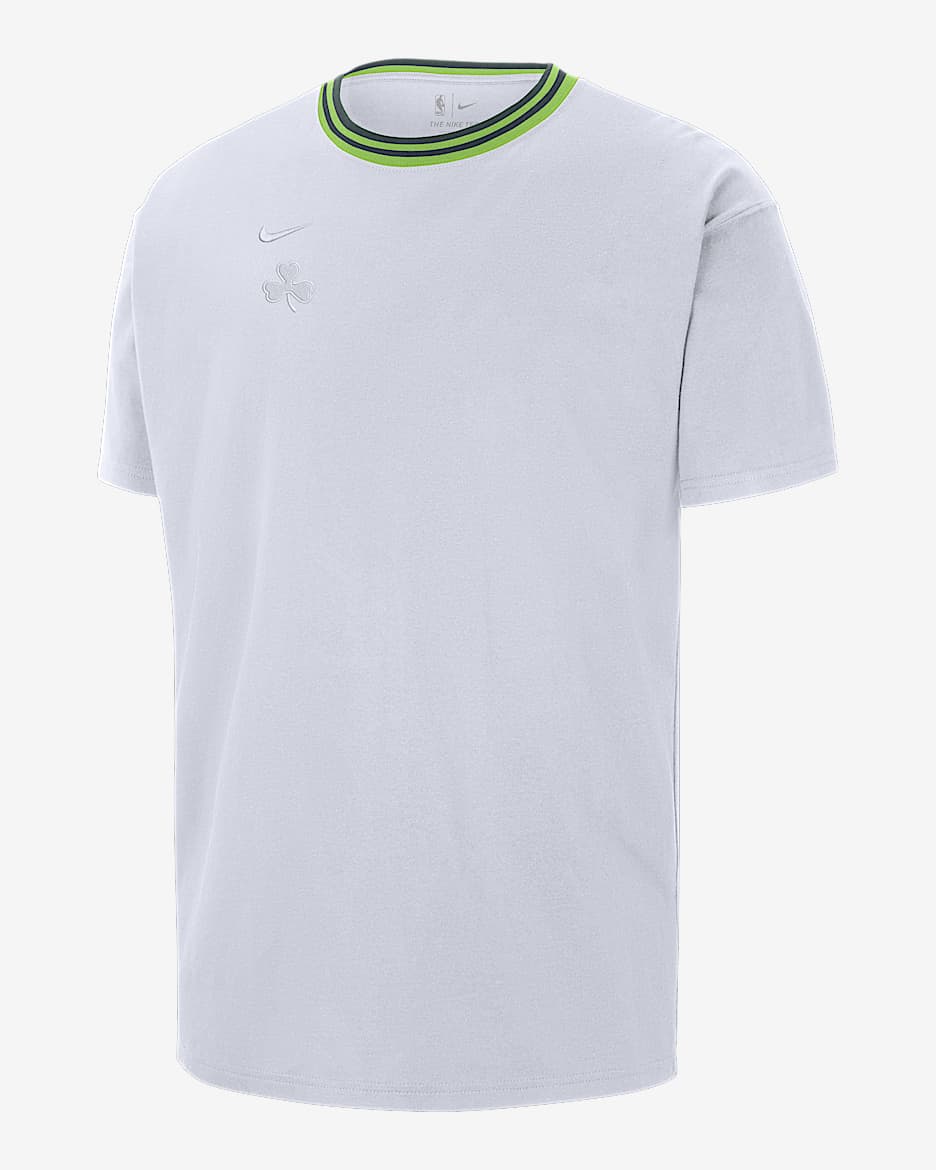 Playera Nike de la NBA Max90 para hombre Boston Celtics Courtside City Edition Premium - Blanco