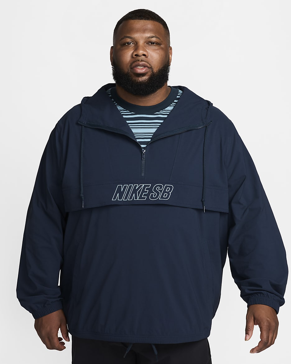 Nike SB skate-anorak - Armory Navy/Denim Turquoise