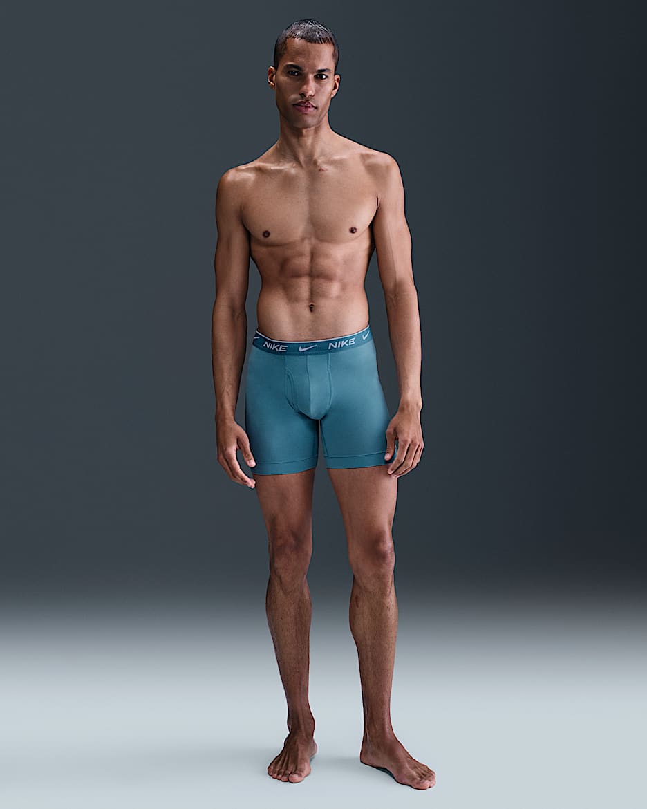 Nike Dri-FIT Essential Cotton Stretch Men's Boxer Briefs (3-Pack) - Stone