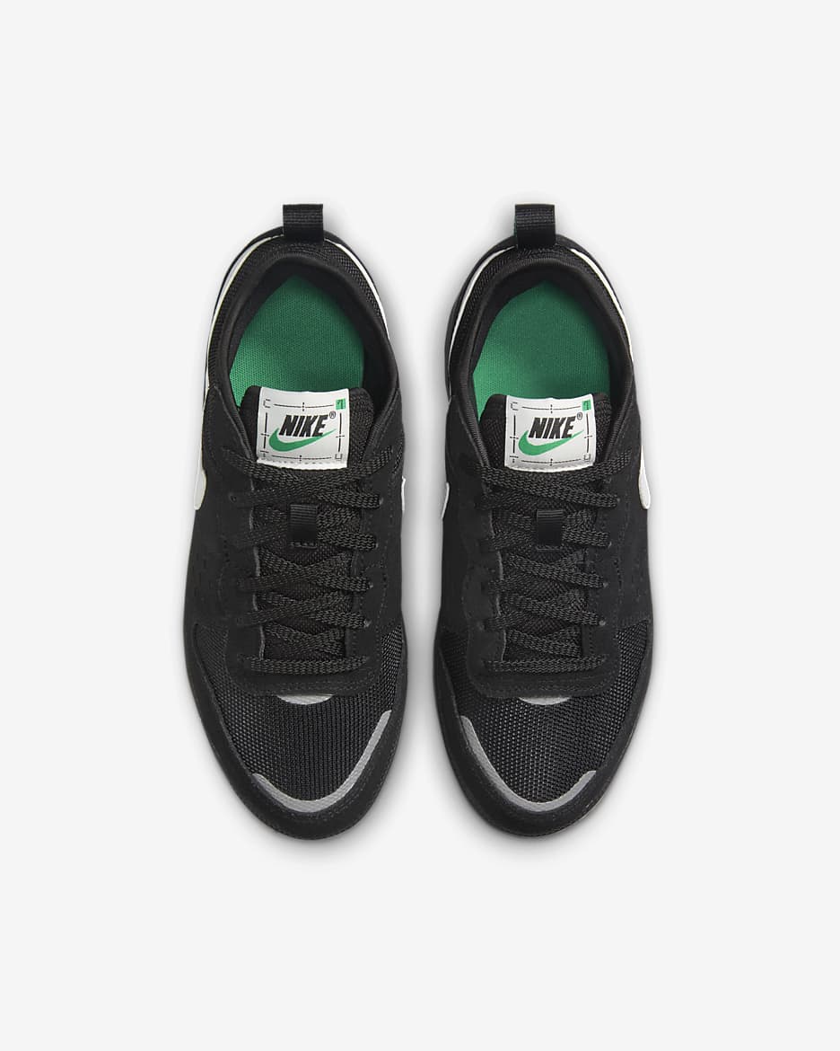 Tenis para niños grandes Nike C1TY - Negro/Verde estadio/Blanco cumbre