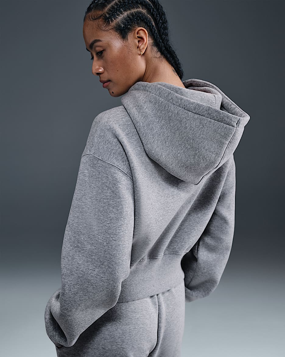 Nike Sportswear Phoenix Fleece Women's Loose Full-Zip Cropped Hoodie