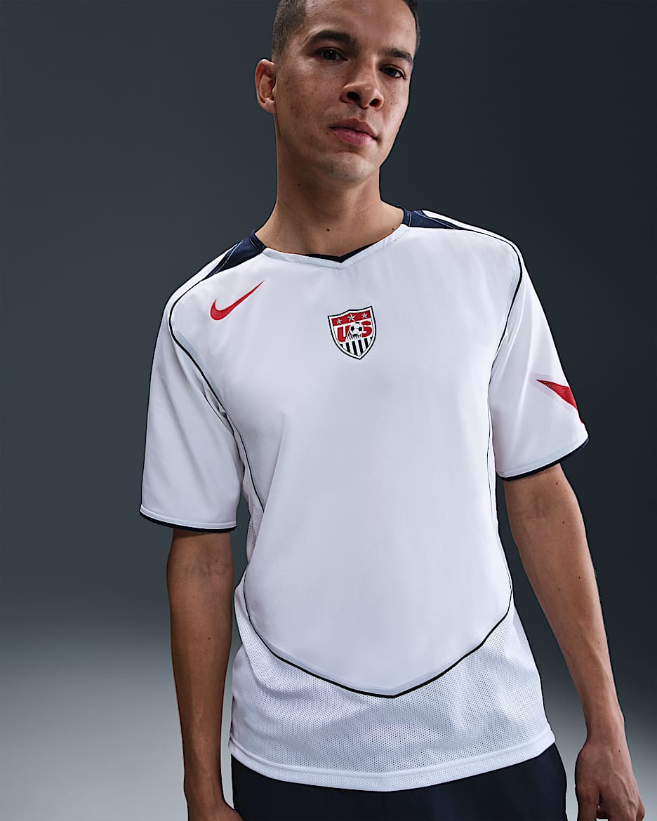 USMNT 2004 トータル 90 リイシュー メンズ ナイキ サッカー レプリカ ユニフォーム - ホワイト/カレッジネイビー/ジムレッド/ユニバーシティレッド