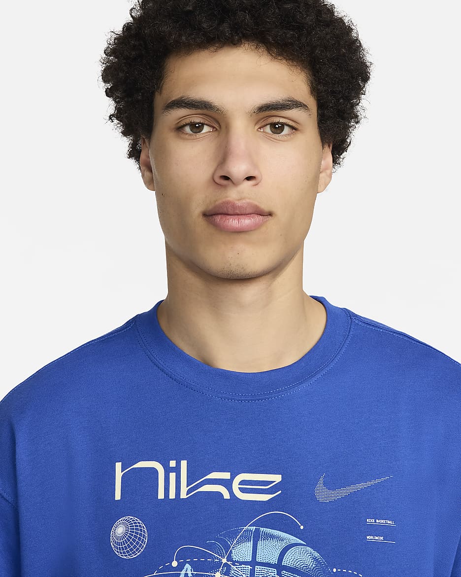 Ανδρικό T-Shirt μπάσκετ Max90 Nike - Game Royal