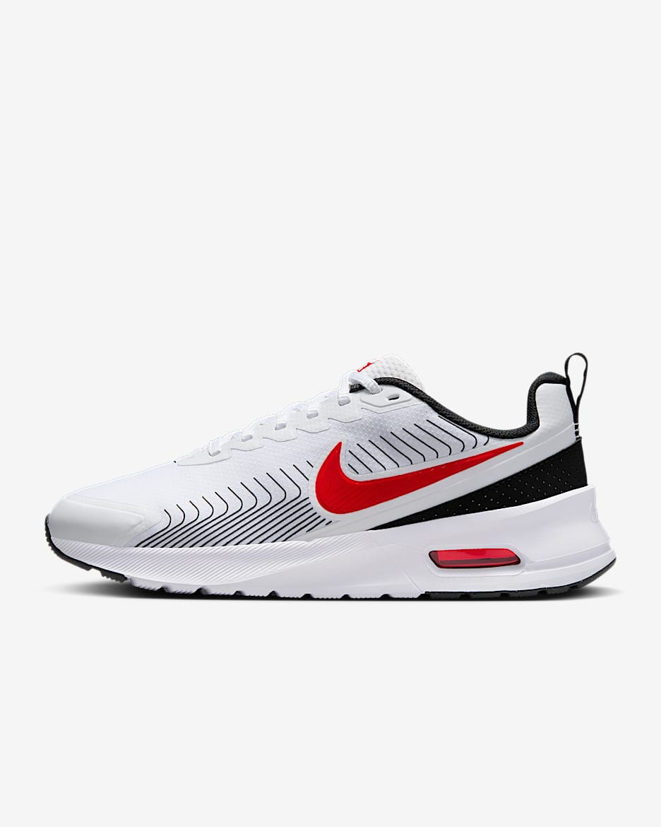 Nike Air Max Nuaxis Men's Shoes - White/Black/White/University Red