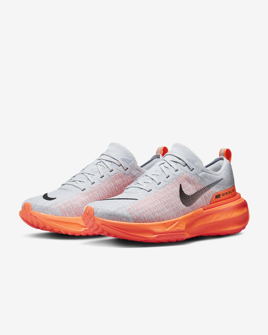 Nike Invincible 3 Men's Road Running Shoes - Pure Platinum/Cool Grey/Hyper Crimson/Black