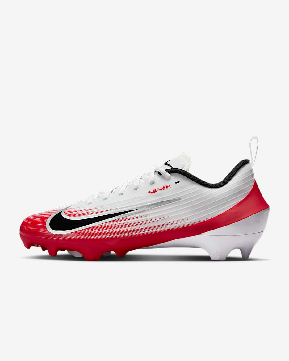 Tacos de fútbol americano Nike Vapor Speed 3 - Blanco/Rojo universitario/Negro