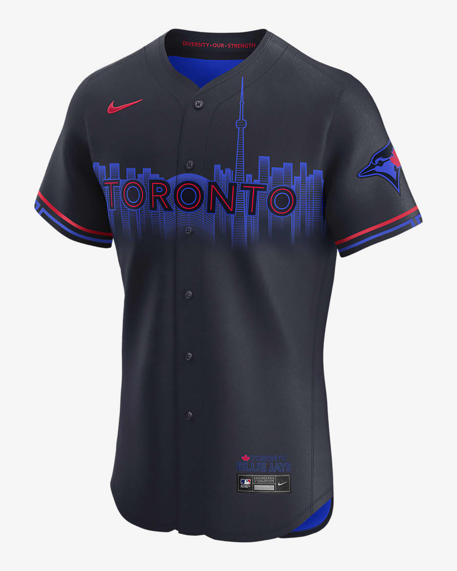 Toronto Blue Jays City Connect Men's Nike Dri-FIT ADV MLB Elite Jersey - Navy