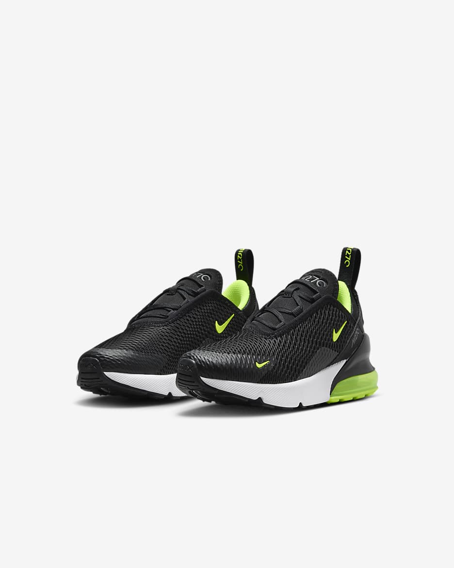 Chaussure Nike Air Max 270 pour enfant - Noir/Lightning/Blanc/Volt