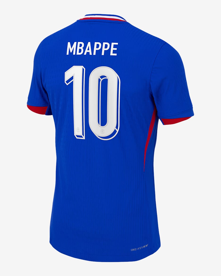 Kylian Mbappé France National Team 2024 Match Home Men's Nike Dri-FIT ADV Soccer Jersey - Blue